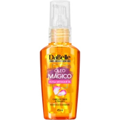 Oleo capilar dabelle magico 45ml rosa mosqueta (12)