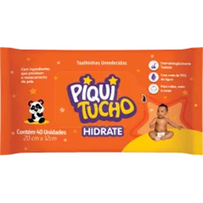 Toalhinhas umed piquitucho hidrate 40un fw