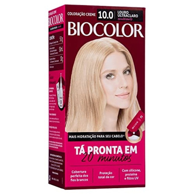 Tint. biocolor 10.0 mk louro ult claro 20min 