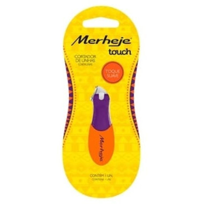 Cortador de unha merheje touch violeta/laranja