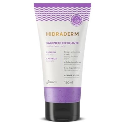 SABONETE LIQUIDO HIDRADERM ESFOLIANTE LAVANDA 180ML FARMAX