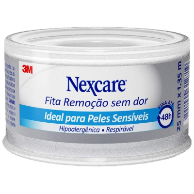 Fita nexcare 25mmx1,35m remocao sem dor