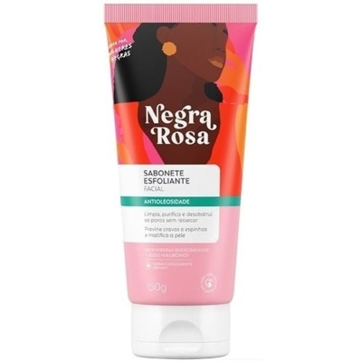 SABONETE ESFOLIANTE FACIAL NEGRA ROSA 150G FARMAX
