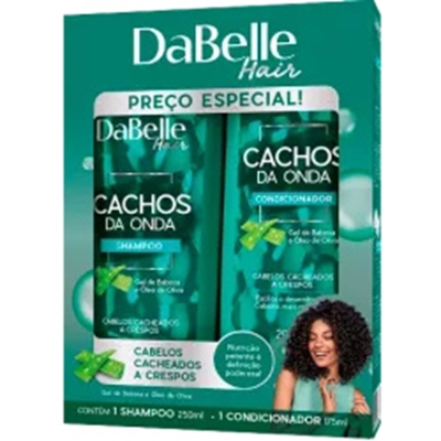 Sh. dabelle 250ml+condicionador 175ml- cachos da onda