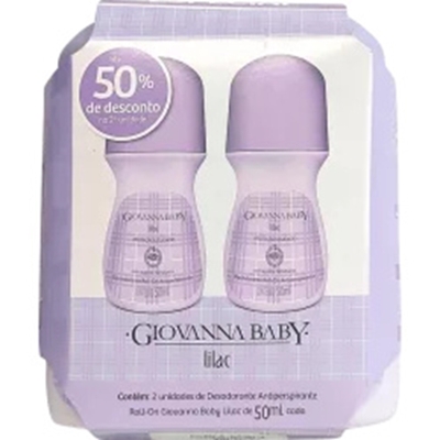 DESODORANTE ROLLON GIOVANA BABY LILAC 50ML+1UNID 50%DESC