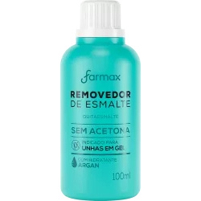 Removedor de esmalte s/acetona 100ml argan farmax