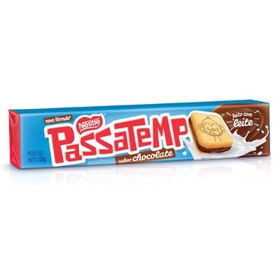 Biscoito passatempo 130g recheado chocolate