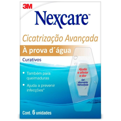 Curativo nexcare 6un cicatrizacao avancada