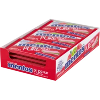 Goma mentos 8,5g 3 camadas fruit