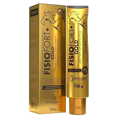 Pomada massageadora fisiofort + gold 150g frasn. bio instinto