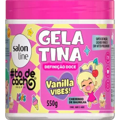Gelatina todecacho kids vanilla definicao doce 550g salon line