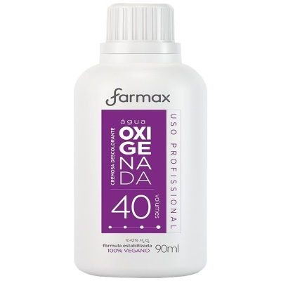 Agua oxigenada 40v 90ml farmax cremosa