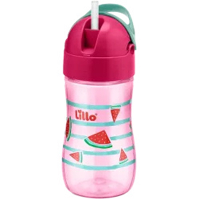 Copo lillo evolution 300ml 630231 rosa canudo