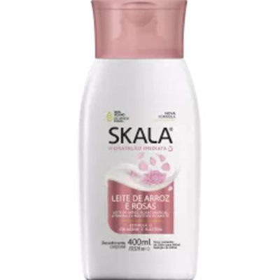 Hidratante skala 400g leite de arroz e rosas 