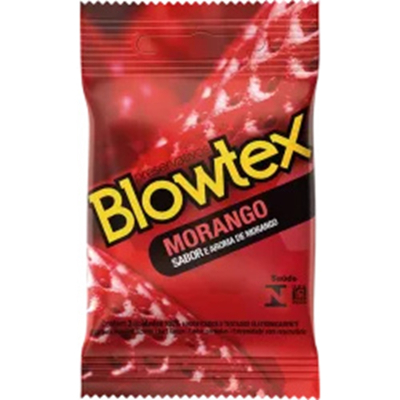 Pres. blowtex arom. morango c/3