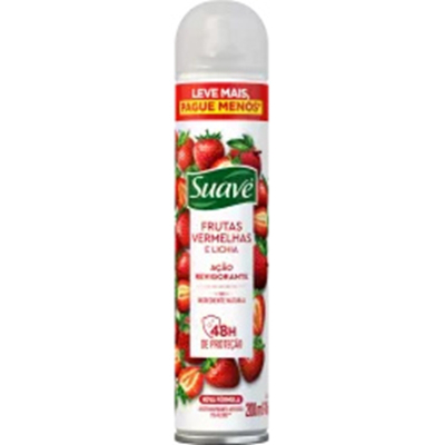 Des. suave aero fem frutas verm 200ml