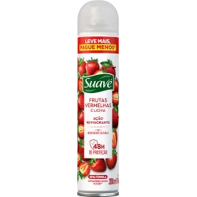 Des. suave aero fem frutas verm 200ml