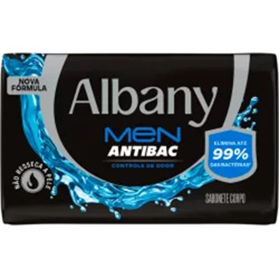Sab. albany suave 85g homem azul