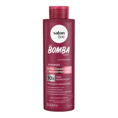 SHAMPOO SOS 300ML BOMBA RECONSTRUTORA SALON LINE