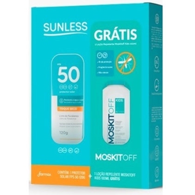 Kit sunless protetor fps50+repel kids farmax