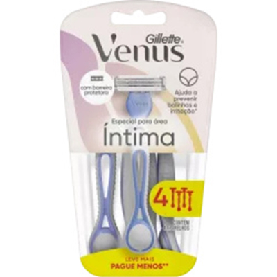 Aparelho descartavel gillette venus intima l4p3un