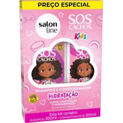 Kit sh 300ml + cond 200ml sos cachos kids hidratacao 32913