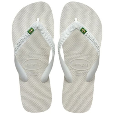 Sandalia havaiana brasil branco 43/44