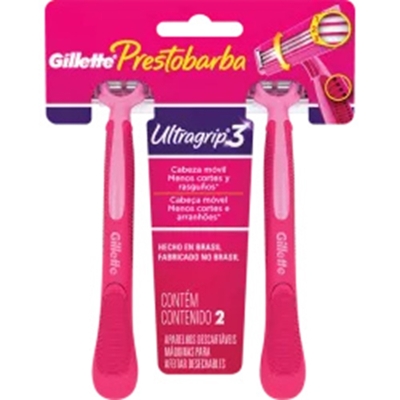 PRESTOBARBA ULTRAGRIP 3 FEM 2