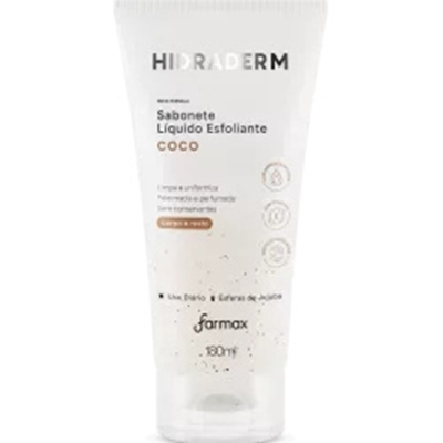 Sab. liq. hidraderm esfoliante coco 180ml