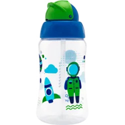 Copo lolly viva com canudo 330ml masc. 