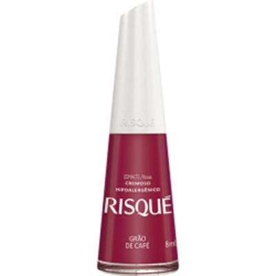 ESMALTE RISQUE GRAO DE CAFE, RISQUE CREMOSO GRAO DE CAFE