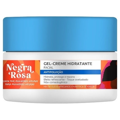 Gel creme hidratante facial negra rosa 100g farmax
