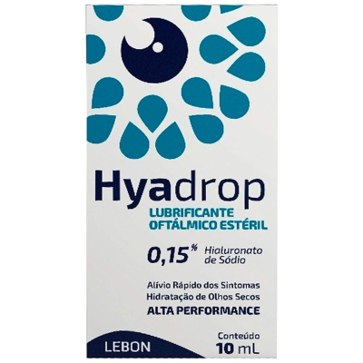 Hyadrop 10 ml hialuronato sodio lbn gtin: 7898902180998