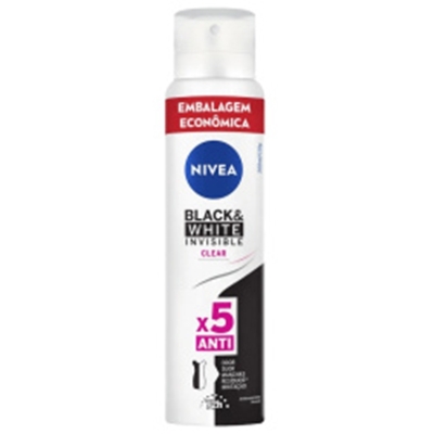 Des. nivea aero b w invisible fem 200ml un