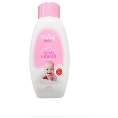 Talco halley baby rosa 200g