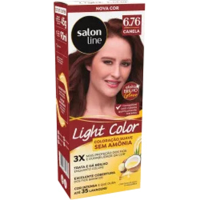 Tint. lightcolor 6.76 canela - tonalizante 