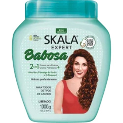CREME SKALA 1KG BABOSA 2EM1 NUTRICAO HIDRATACAO CAP., SKALA HIDRO NUTRITIVO 1KG