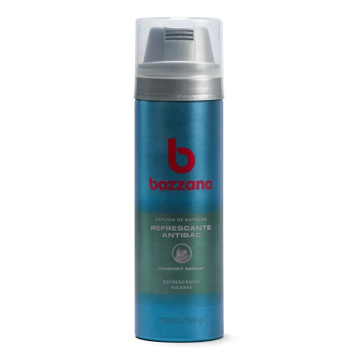Espuma de barb. bozzano 190g, de barbear bozzano refrescante 190g