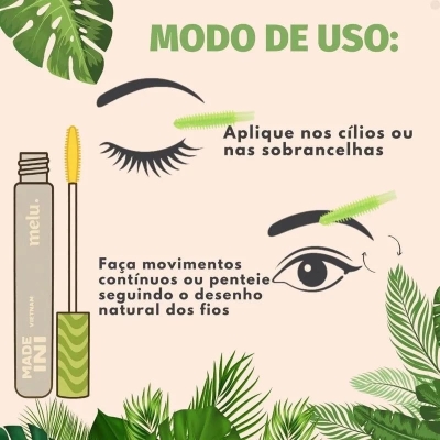 Mascara para cilios e sobranc made in melu