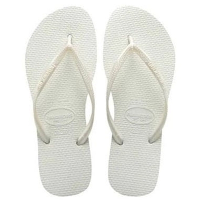 Sandalia havaianas slim branco 33/34