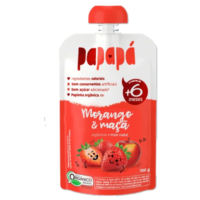 Papapa papinha morango maca 100g