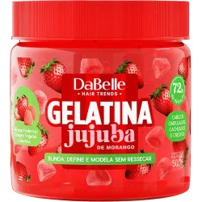 GELATINA DABELLE JUJUBA 500G MORANGO 