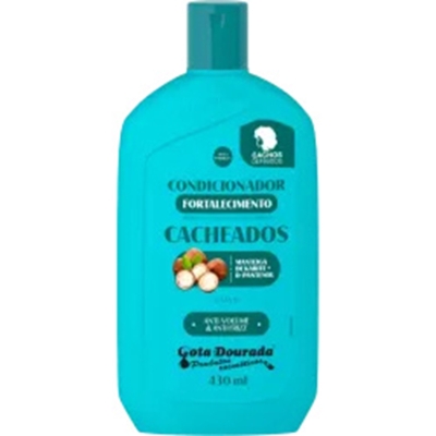 Cond. gota dourada fort 430ml cacheados 