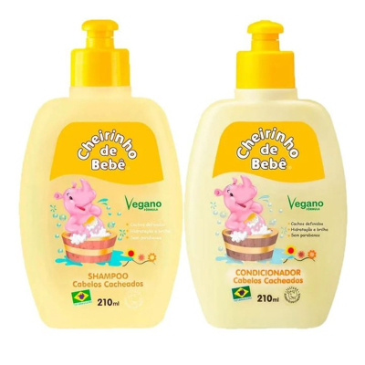 Kit sh+cond cheirinho de bebe 210ml suave (10)
