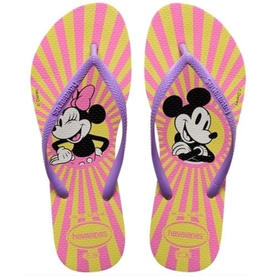 Sandalia havaiana slim disney amarelo pixel 35/36