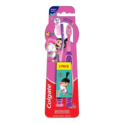 ESCOVA DENTAL COLGATE AGNES 6+ ANOS COM 2UN