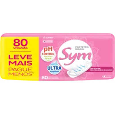 Abs. sym protetor diario 80un lv+pg- c/perf 