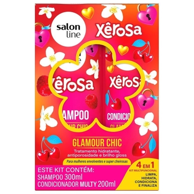Kit sh+cond salon line xerosa glamour chic 300ml