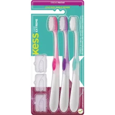 ESCOVA DENTAL KESS 2101 CLEAR EXTREME 3UN 