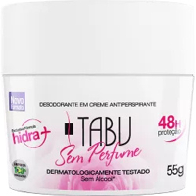 Des. tabu cr 55g sem perfume